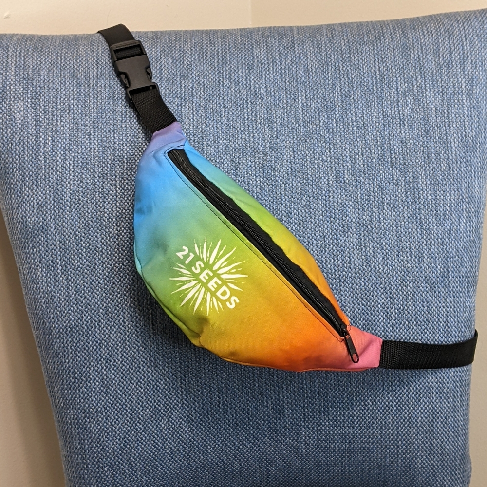 New 21 Seeds Tequila brand rainbow belt bag